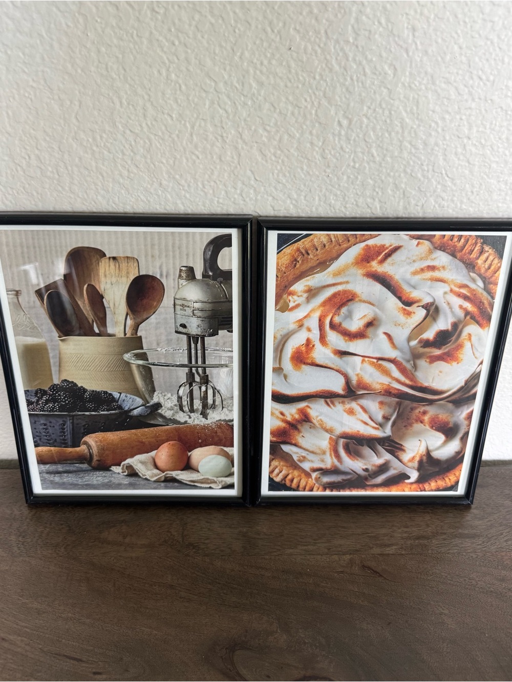 Kitchen Baking Stand Mixer Pie Framed Art Set